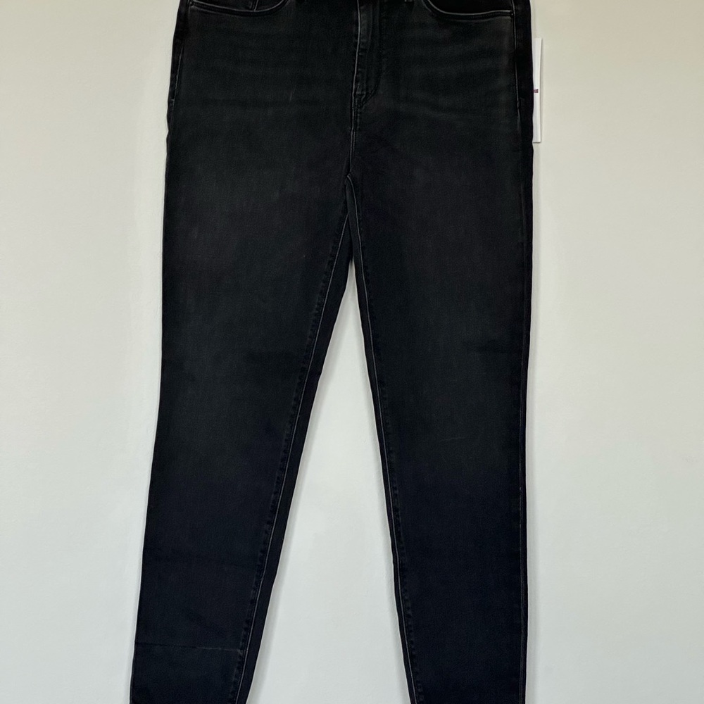 Hudson Los Angeles Barbara Super Skinny Black Jeans Denim Size 29‎